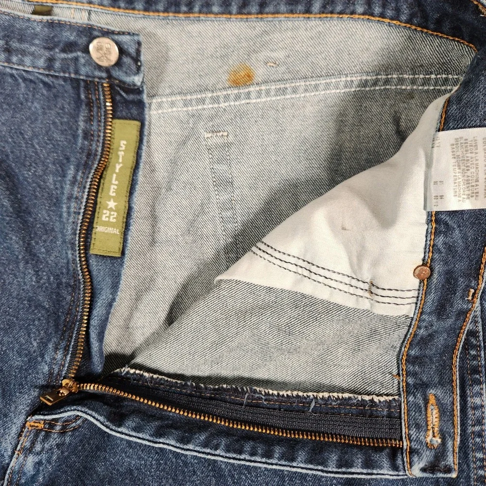 Twenty X Jeans Mens 42x30 Dark Wash Denim Style 22 Original Straight Leg 22MWXSN